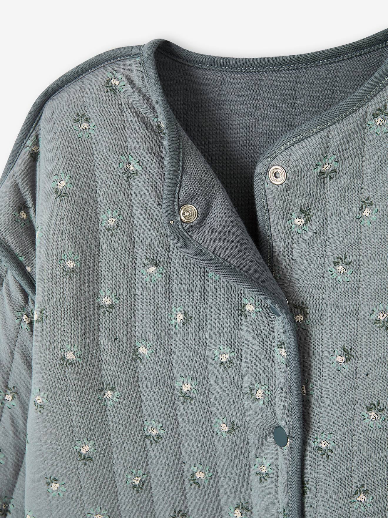 Gilet quilté réversible fille gris ardoise