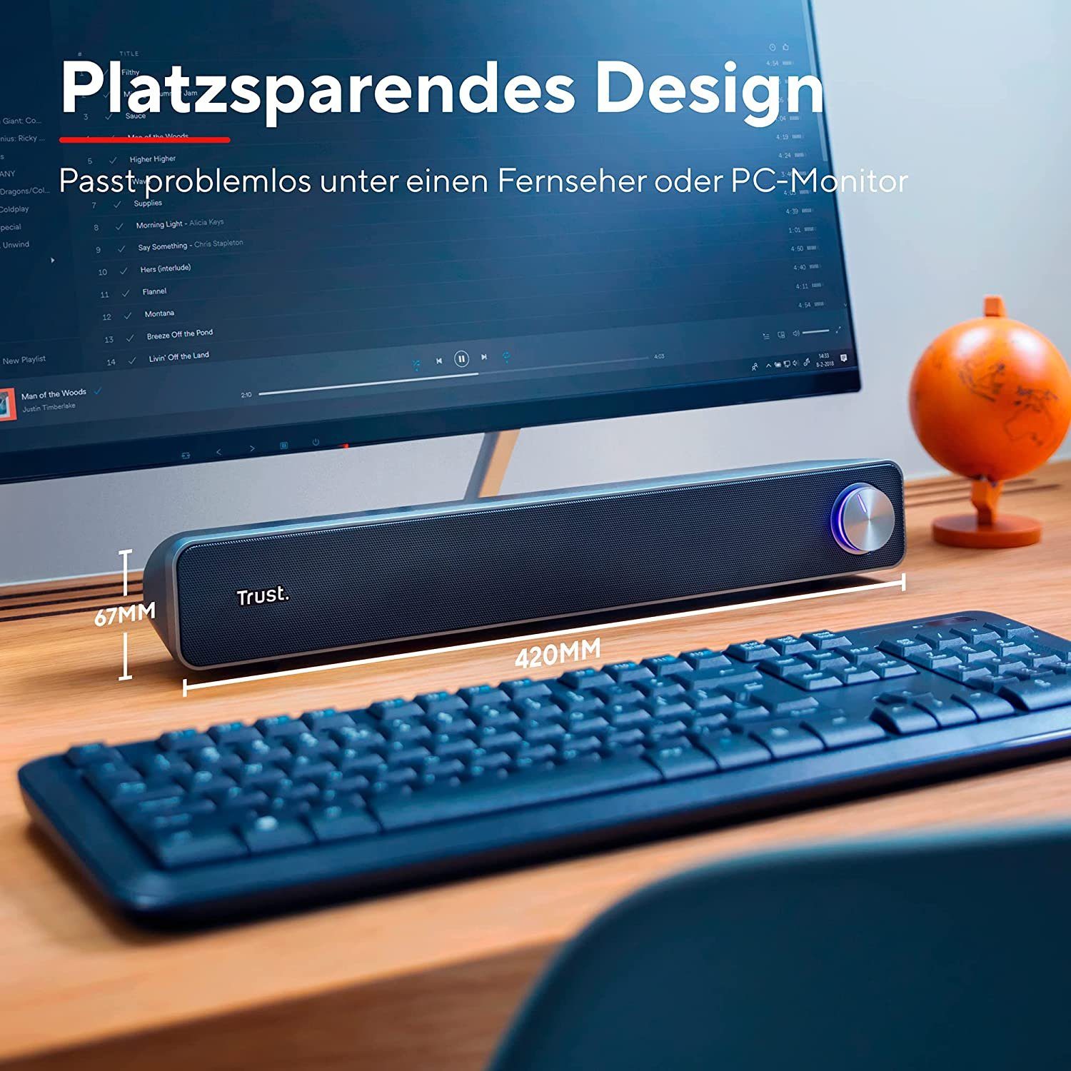 Trust ARYS SOUNDBAR PC-Lautsprecher (6 W)