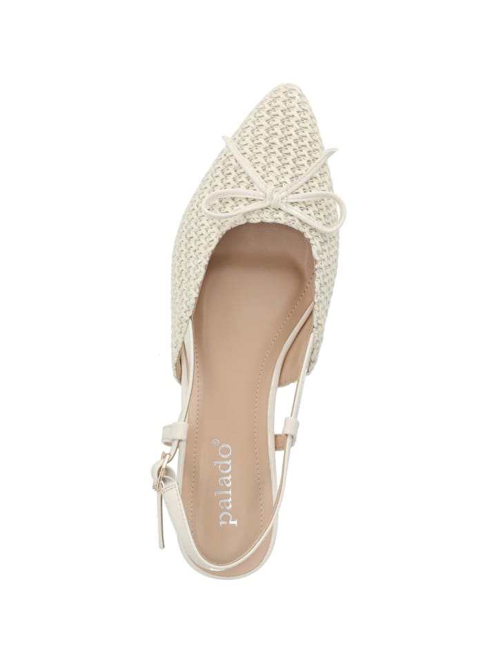 palado Sling-Ballerinas in white günstig kaufen