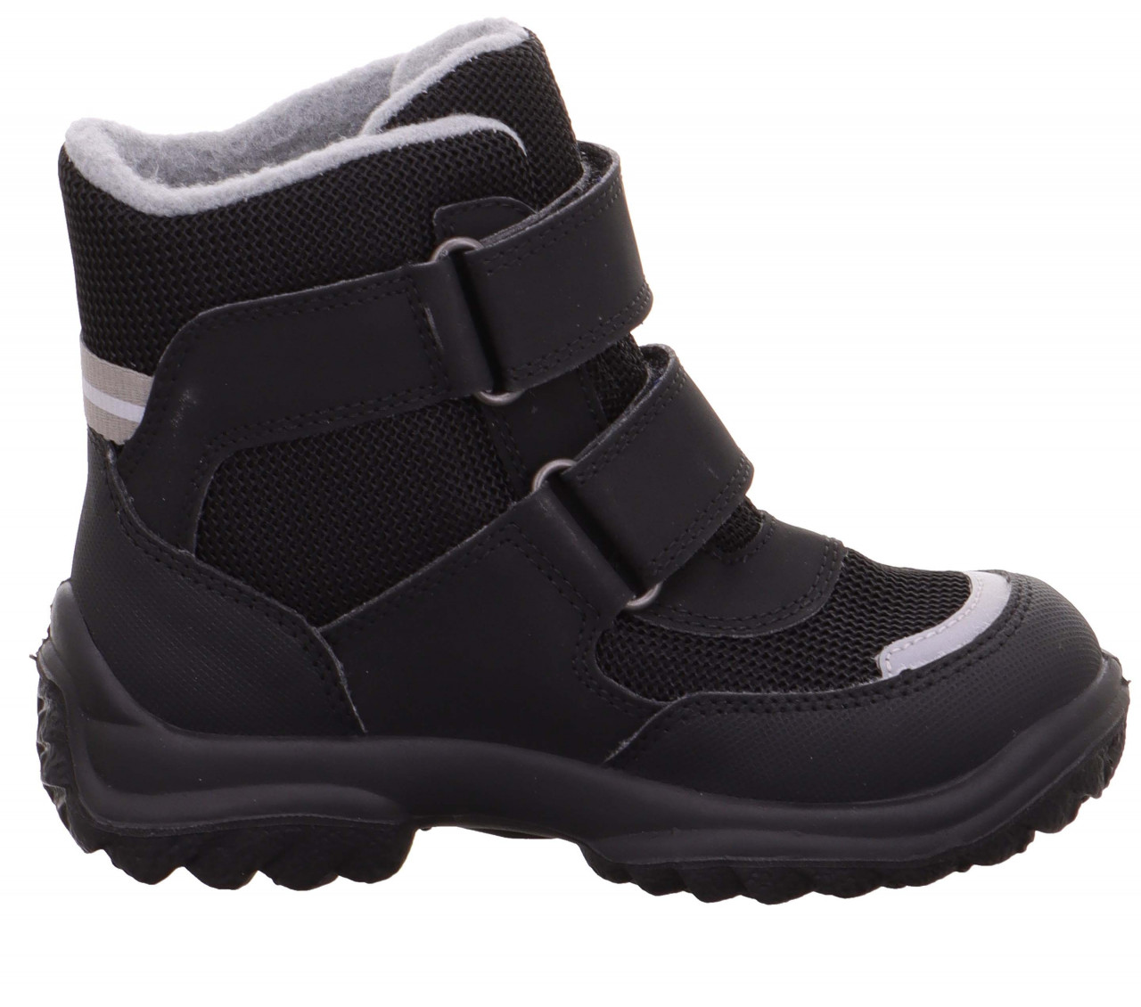 SNOWCAT - Schwarz/Grau Boots mit Klettverschluss