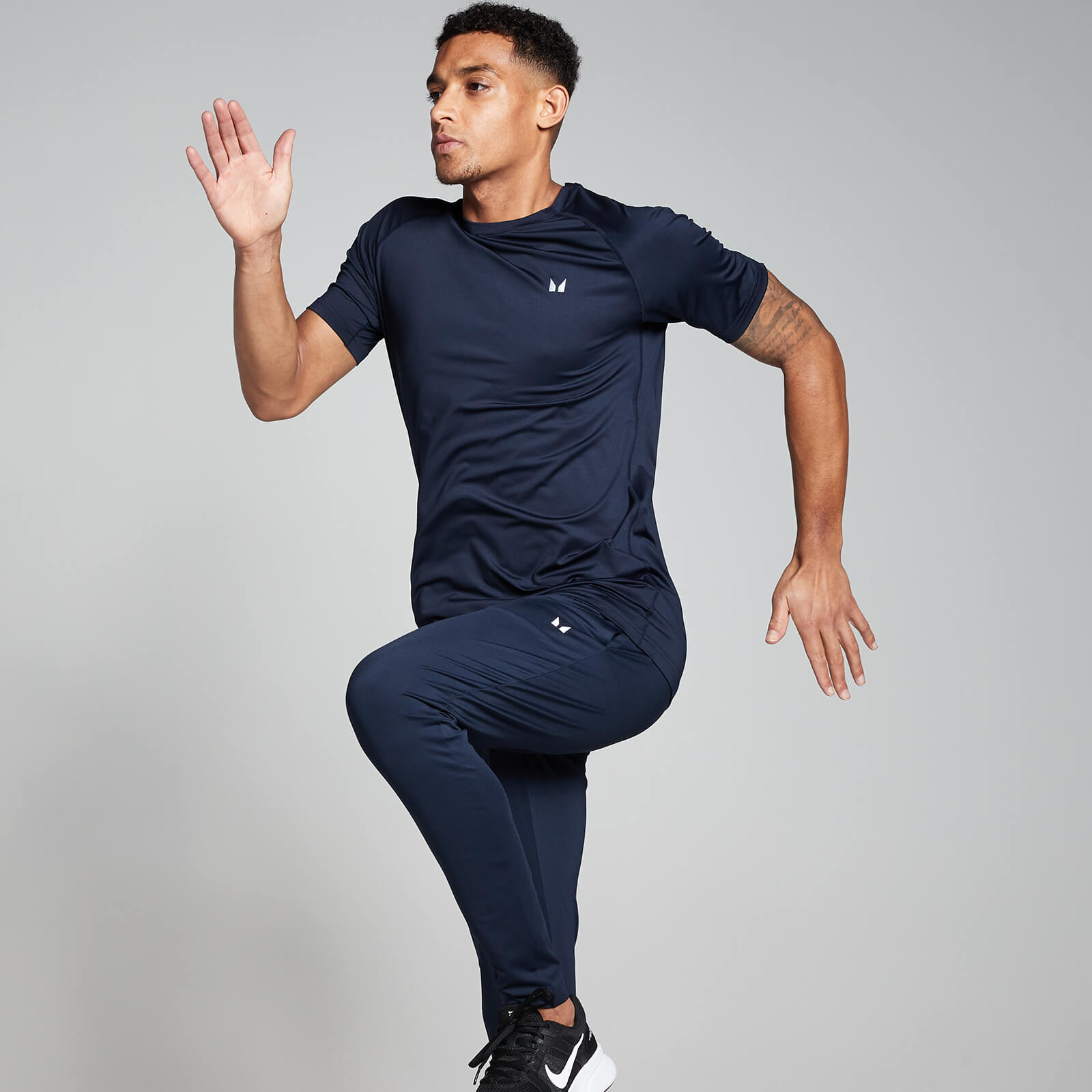 T-shirt d’entraînement à manches courtes MP pour hommes – Bleu marine