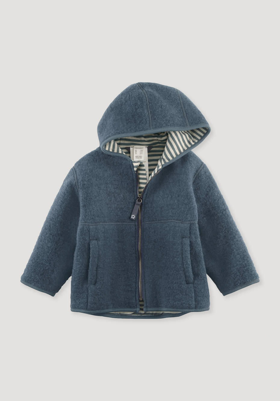 Wollfleece-Jacke aus reiner Bio-Merinowolle