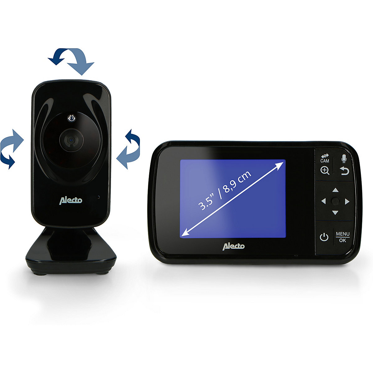 DVM135BK - Video-Babyphone mit 3.5