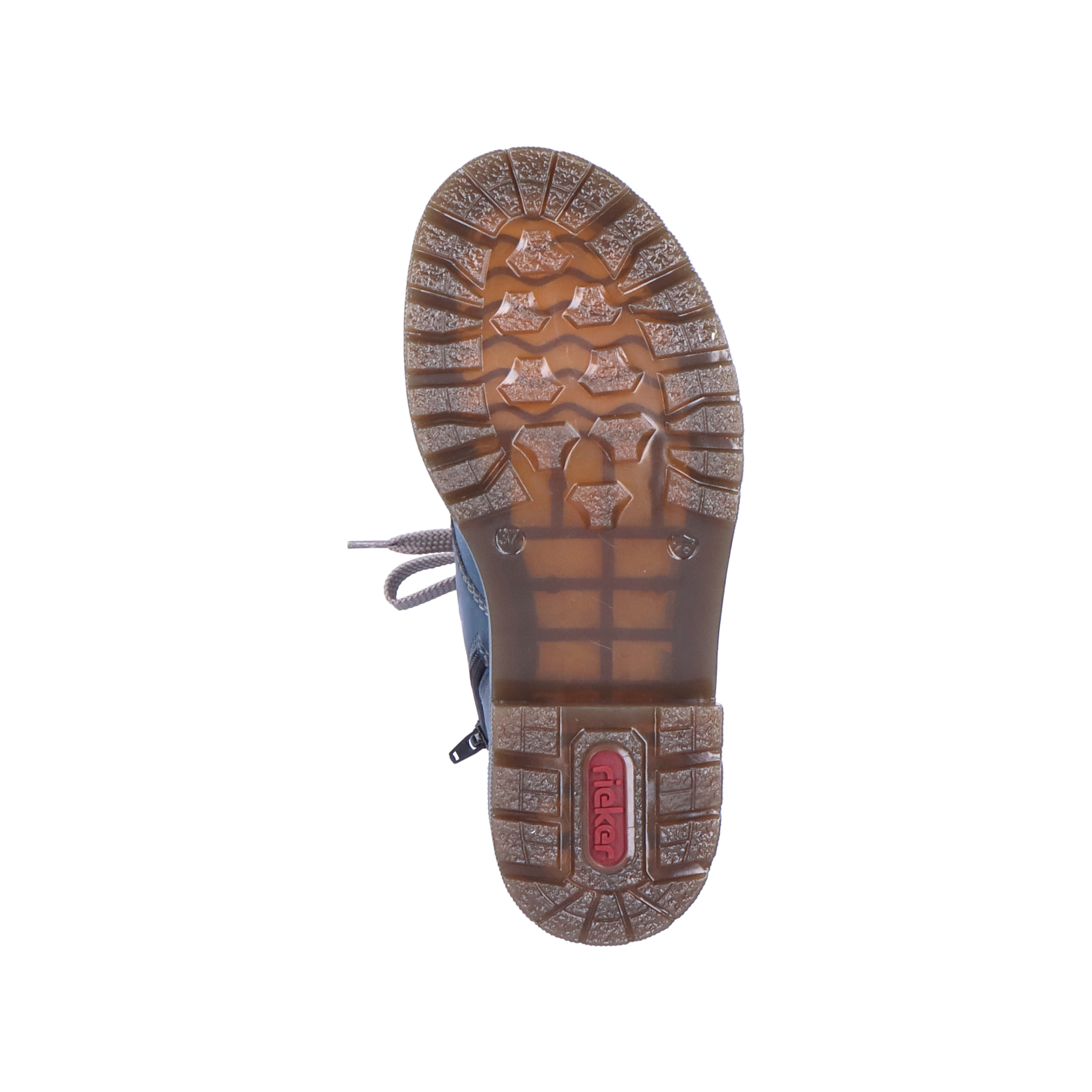 Rieker Damen Schnürstiefel himmelblau