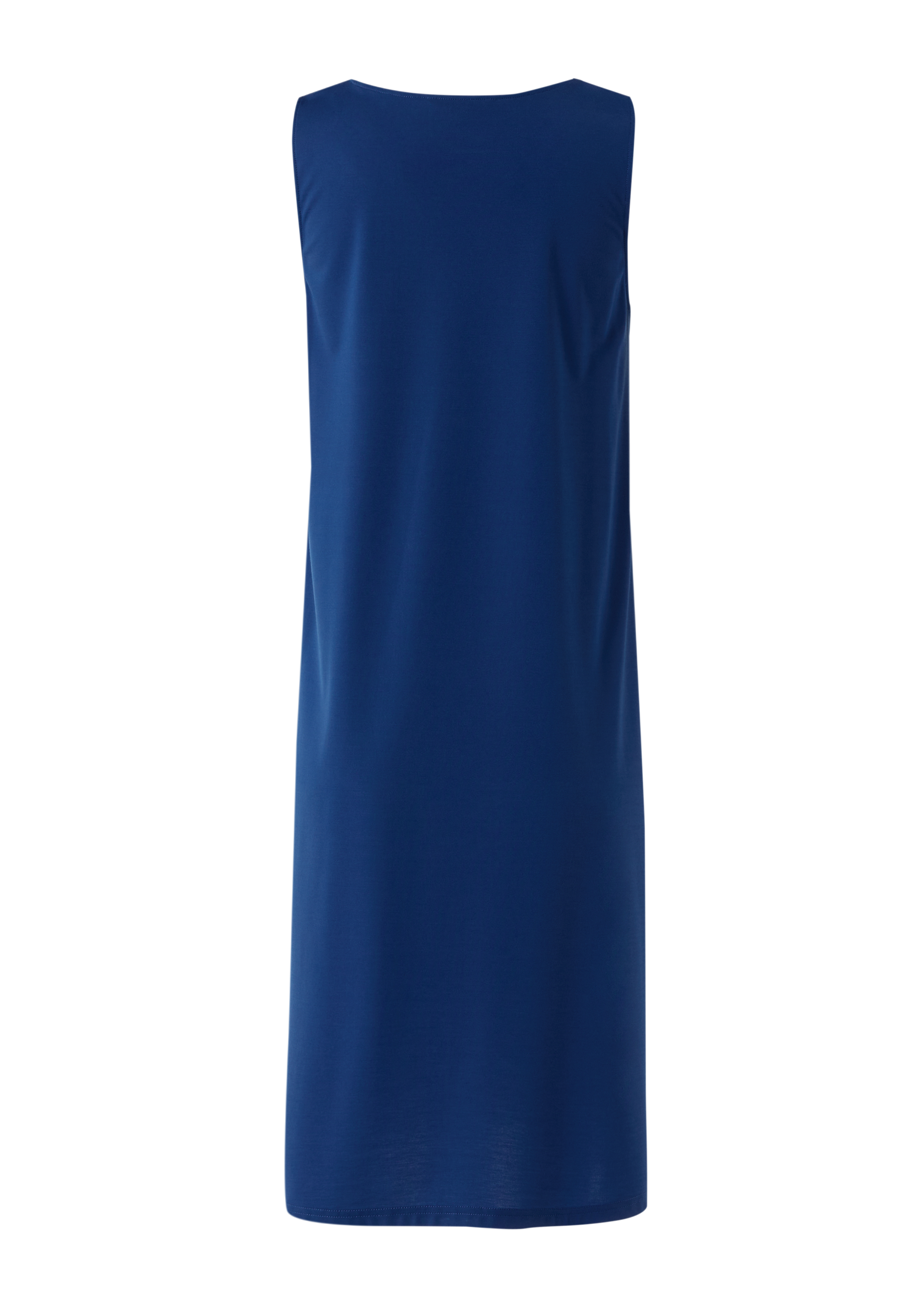 Ärmelloses Jersey-Kleid in A-Linien-Form - royalblau
