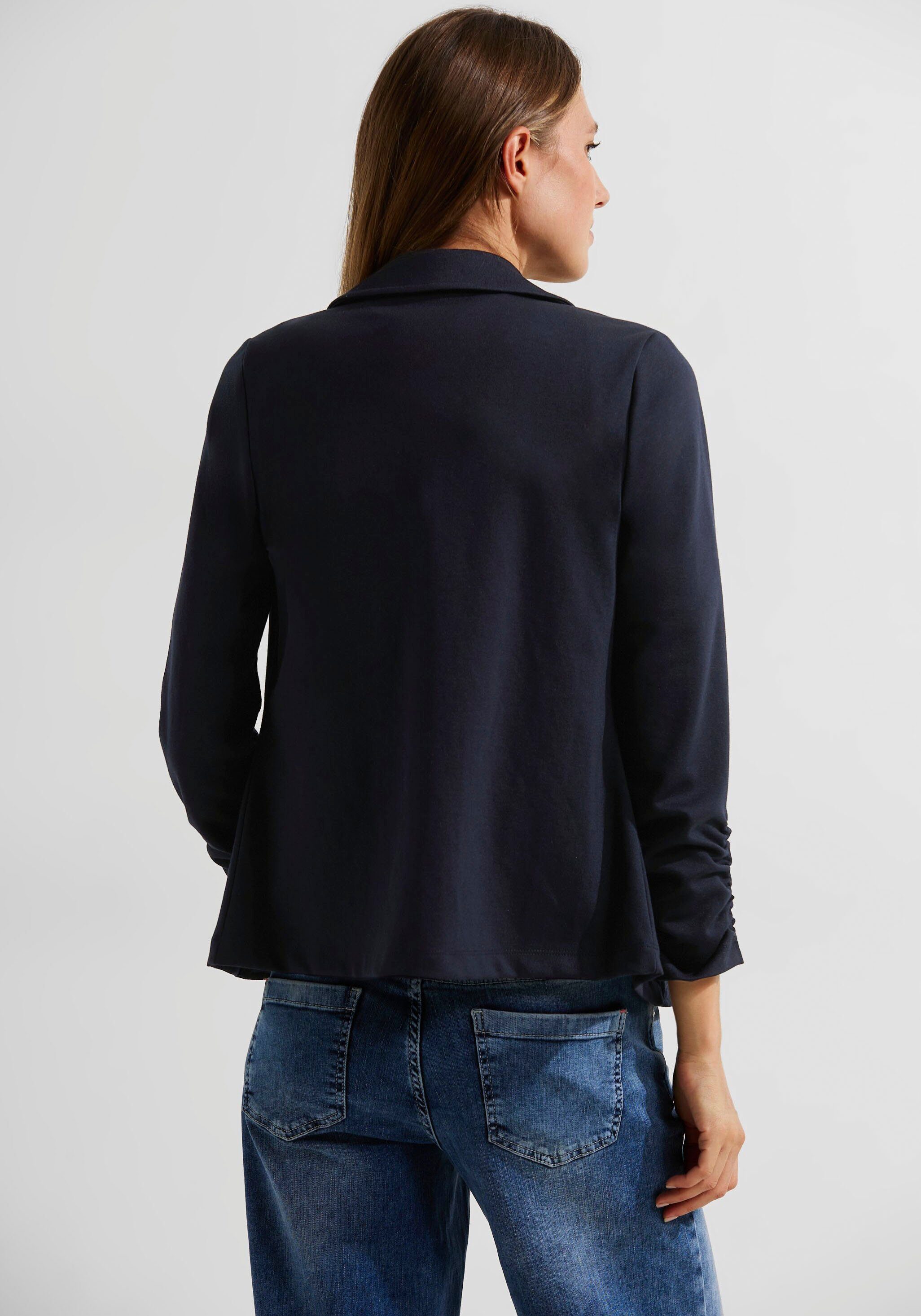 Cecil Sweatblazer mit gerafften 3/4-Ärmeln