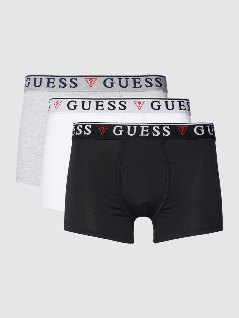 Trunks mit elastischem Bund Modell 'BRIAN HERO' im 3er-Pack in hellgrau meliert
