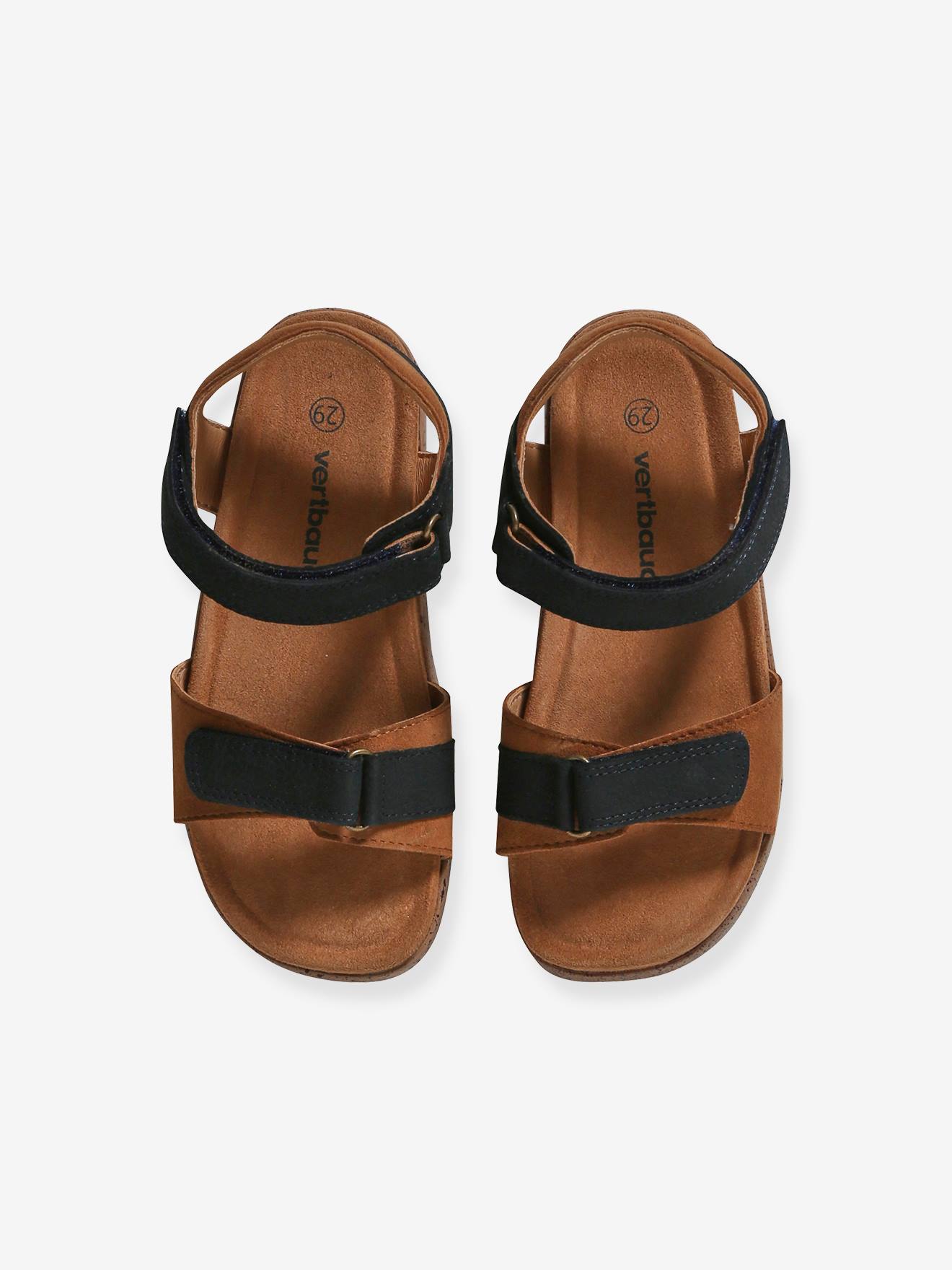 Vertbaudet Kinder Klett-Sandalen - marine