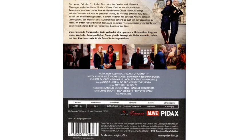 The Art of Crime, Staffel 2 / Weitere Folgen der preisgekrönten Krimiserie