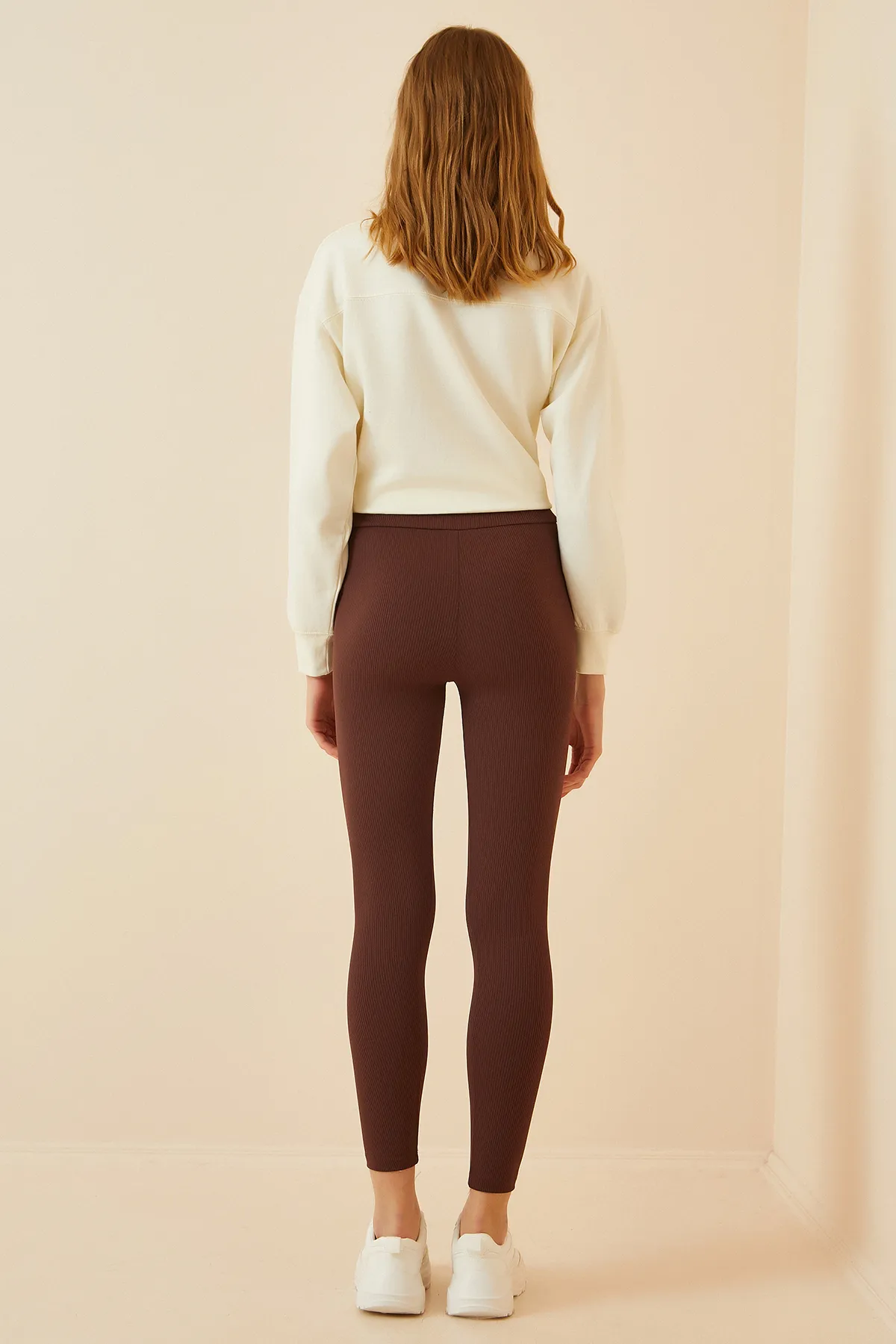 Happiness İstanbul  Leggings - Braun - Hoher Bund