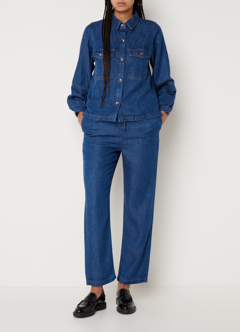 Pantaloni Cylinia a vita media e gamba dritta in lyocell di Gerard Darel