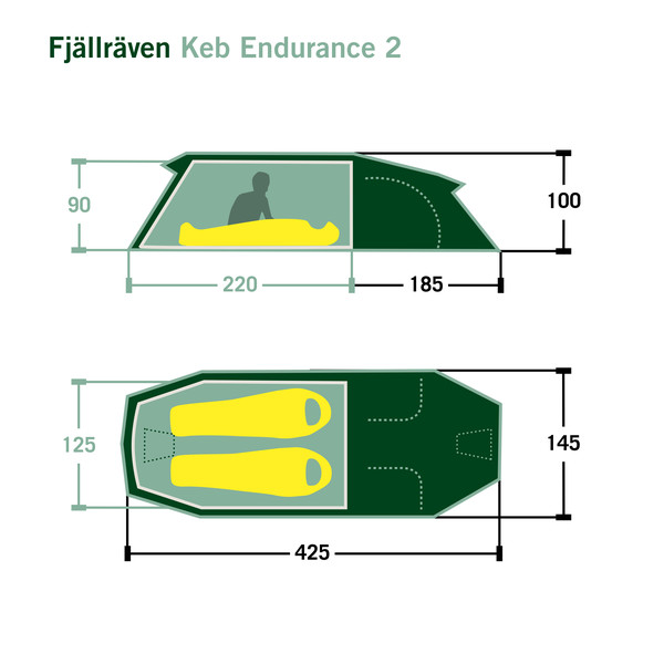 KEB ENDURANCE 2 - Tunnelzelt