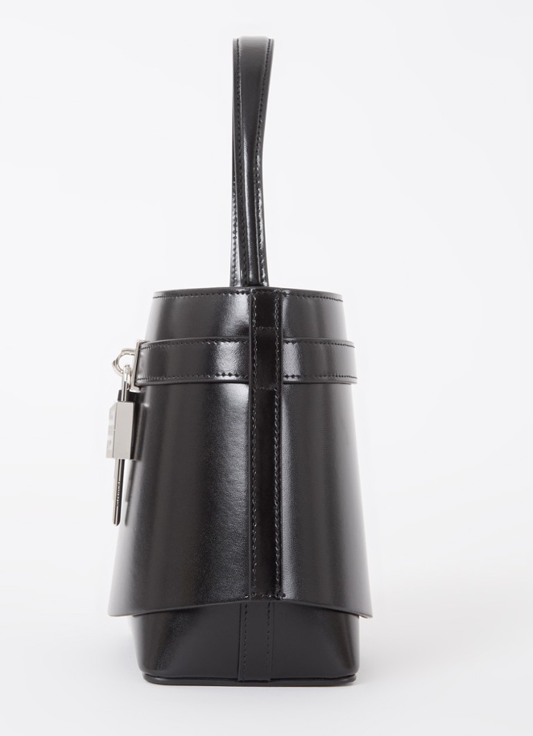 Givenchy Shark Lock Bucket rokassoma no teļādas ar noņemamu plecu siksnu