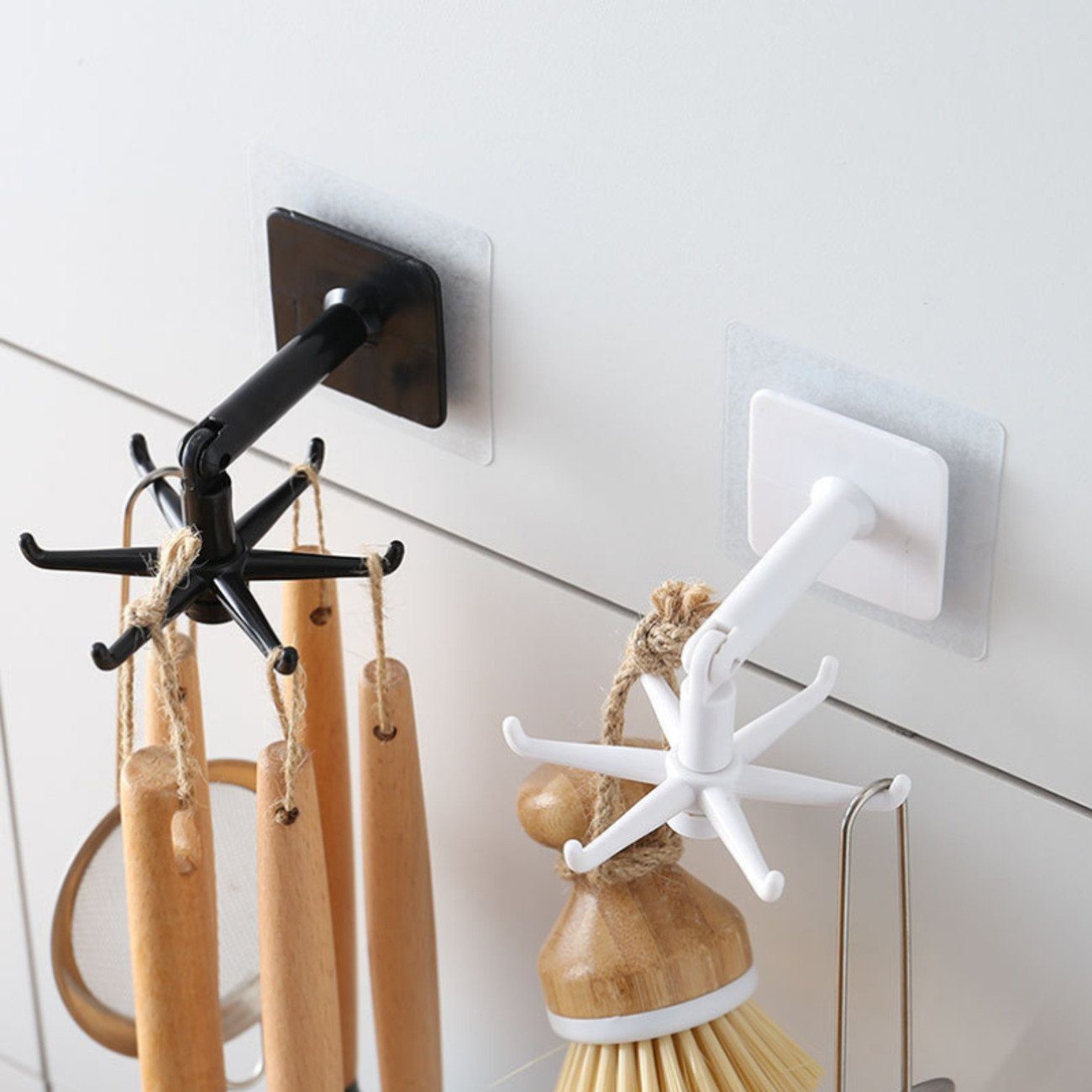 Union Reisen Wandhaken 4-teilige multifunktionale drehbare Haken, (4-St)
