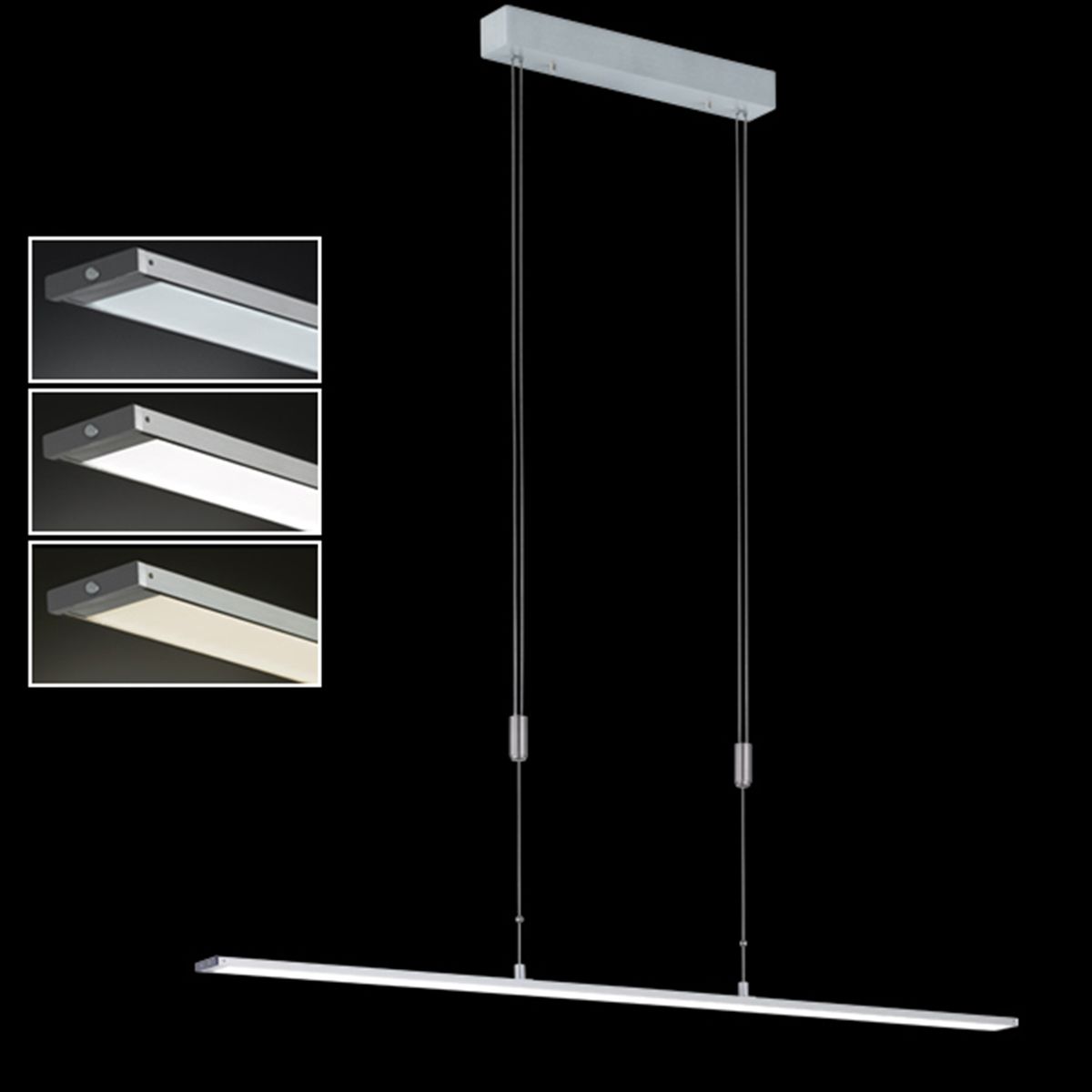 Fischer & Honsel LED Pendelleuchte Metz-TW Alu 120 cm