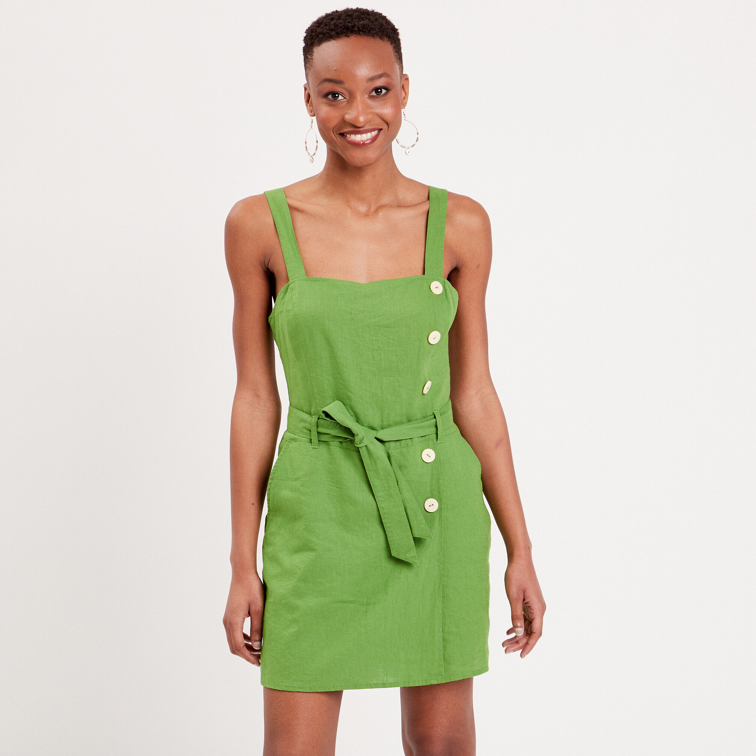 Combishort droite vert femme | Cache Cache