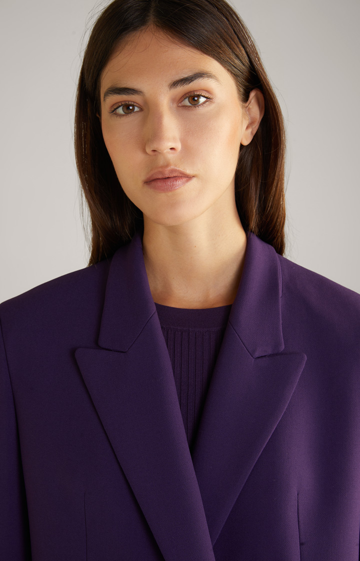 Boxy-Doppelreiher-Blazer in Lila