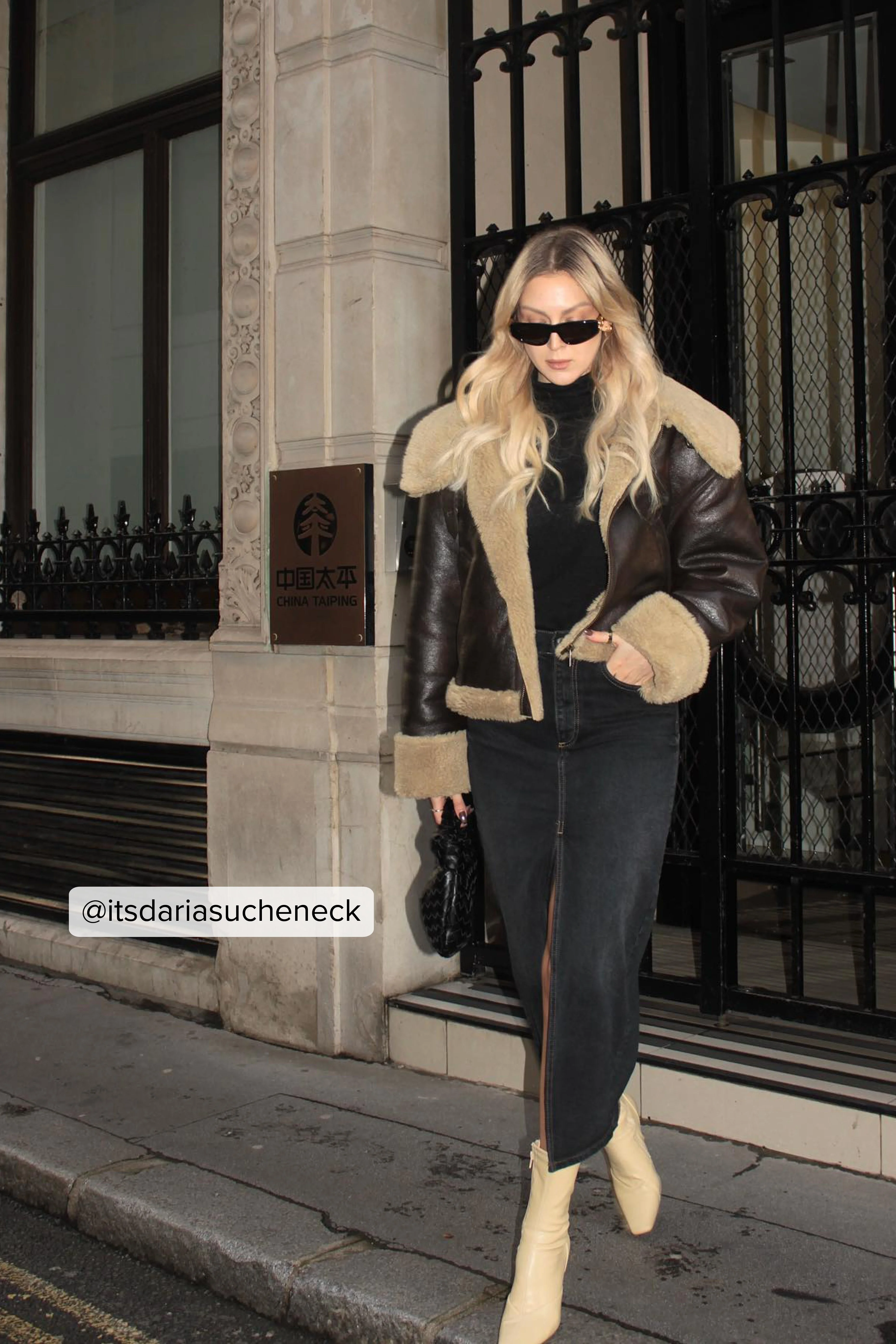 Bonded Jacke im Vintage-Look