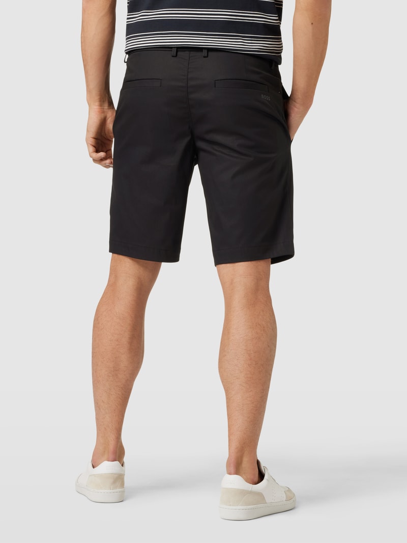 Bermudas mit elastischem Bund Modell 'Liem' in schwarz