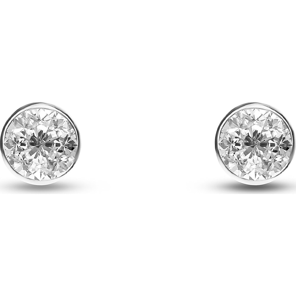 FAVS Boucles d'oreilles à fermoir à poussette 925 Argent Boucles d'oreilles