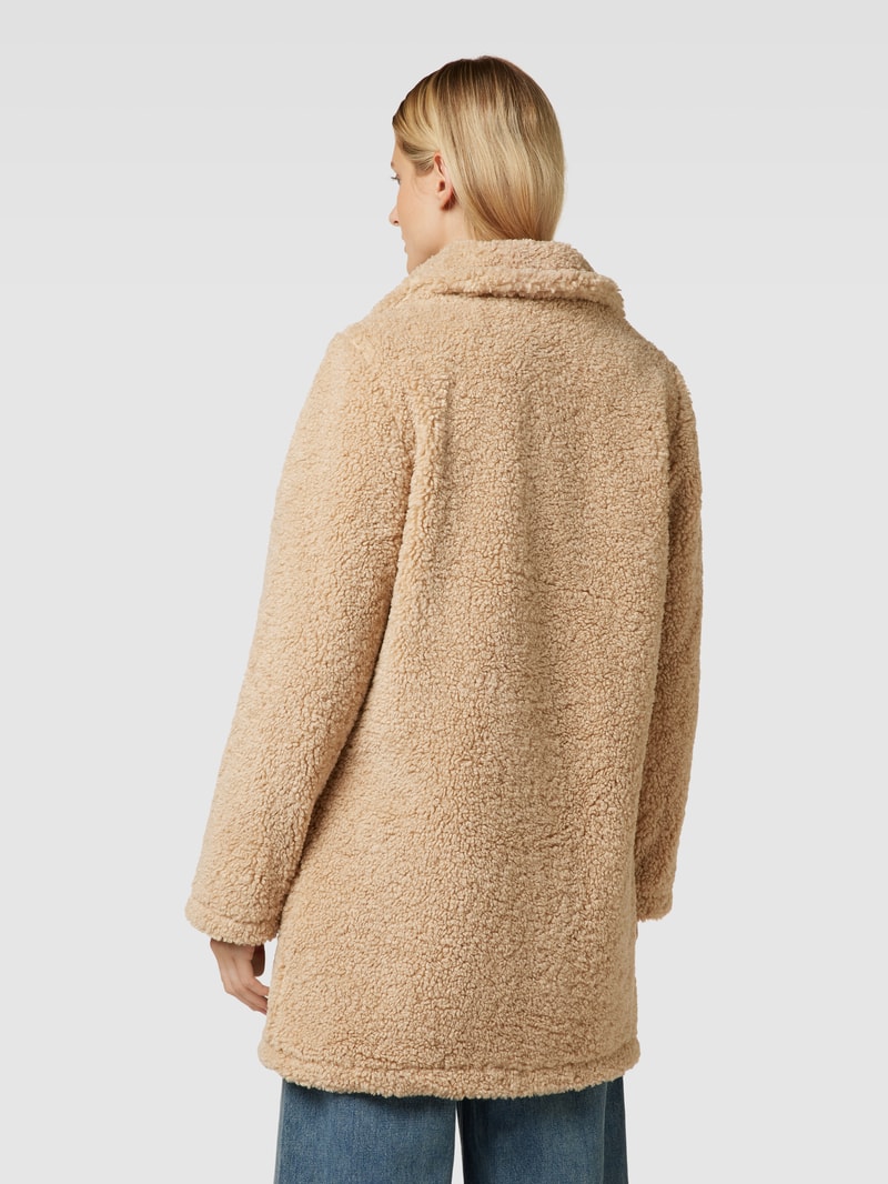 Kurzmantel aus Teddyfell Modell 'Canto' in ecru
