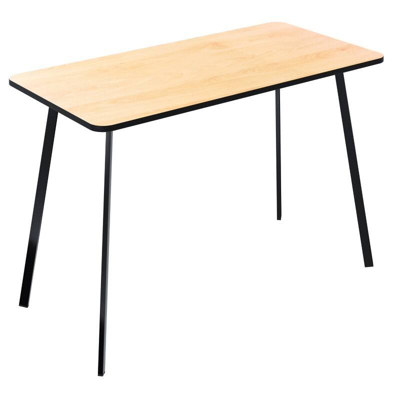 Paperflow Homeoffice-Schreibtisch Rechteckig Buche 4 Metallfüße 1.000 (B) x 500 (T) x 750 (H) mm Melamin