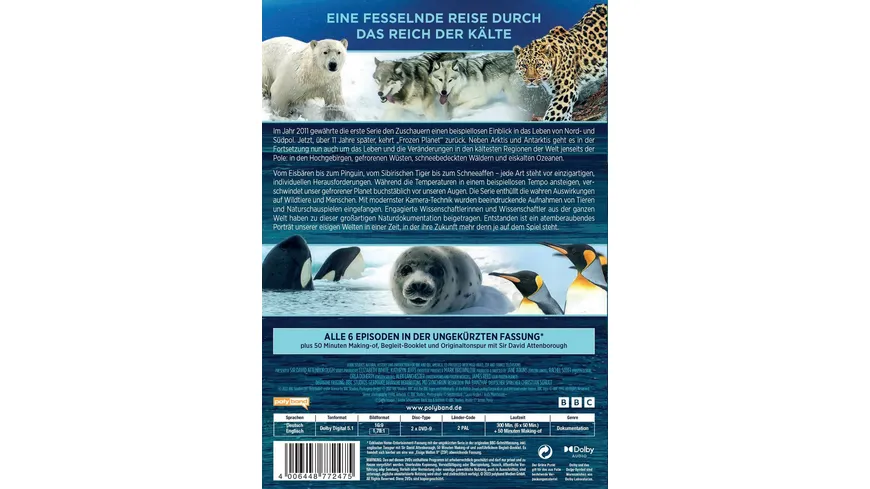 FROZEN PLANET - EISIGE WELTEN II  [2 DVDs]