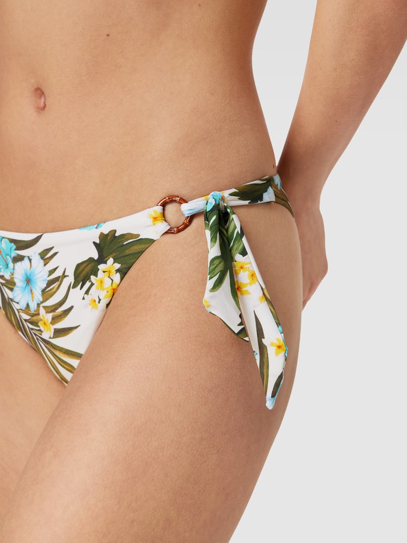 Bikini-Slip mit Allover-Print Modell 'SIMA MAUPITI' in offwhite