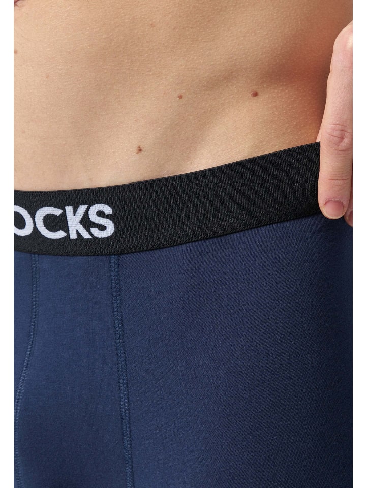 SNOCKS Lange Boxershorts 6 Stück in Mix (Rot/Olive/Blau) günstig kaufen