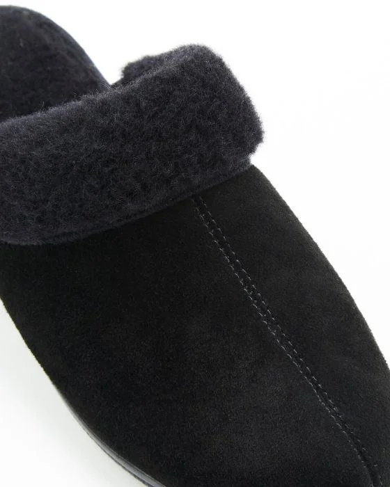 Mules fourrées pure laine
