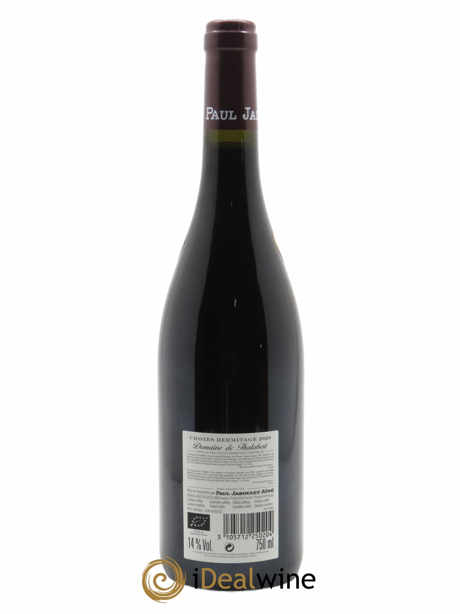 Crozes-Hermitage Domaine de Thalabert Paul Jaboulet Ainé  2020 - Lot de 1 Bouteille