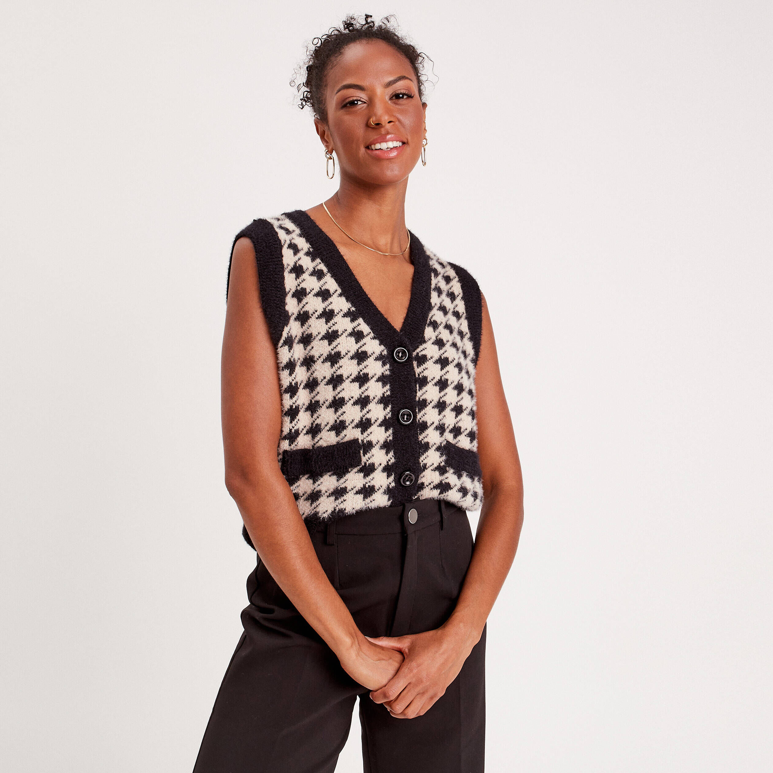 Gilet sans manches beige femme | Cache Cache