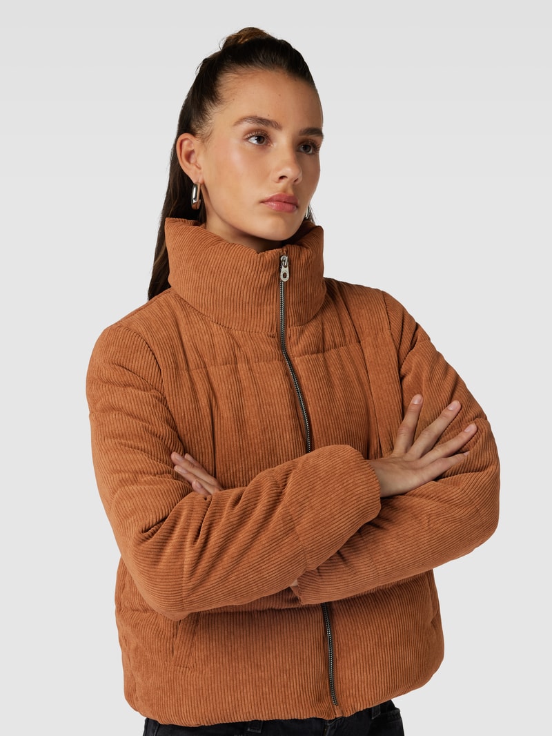 Cordjacke mit Stehkragen Modell 'NEWDOLLY' in camel