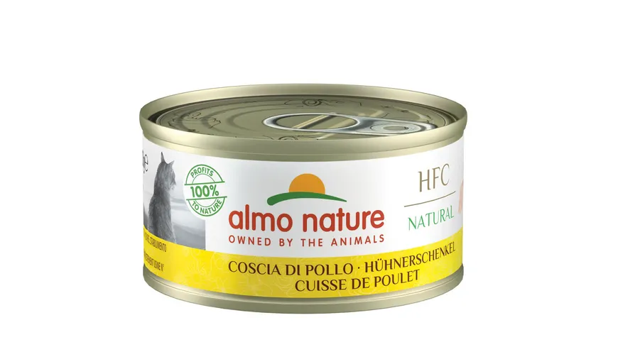 almo nature Katzennassfutter Cat Adult Hühnerschenkel 70 g