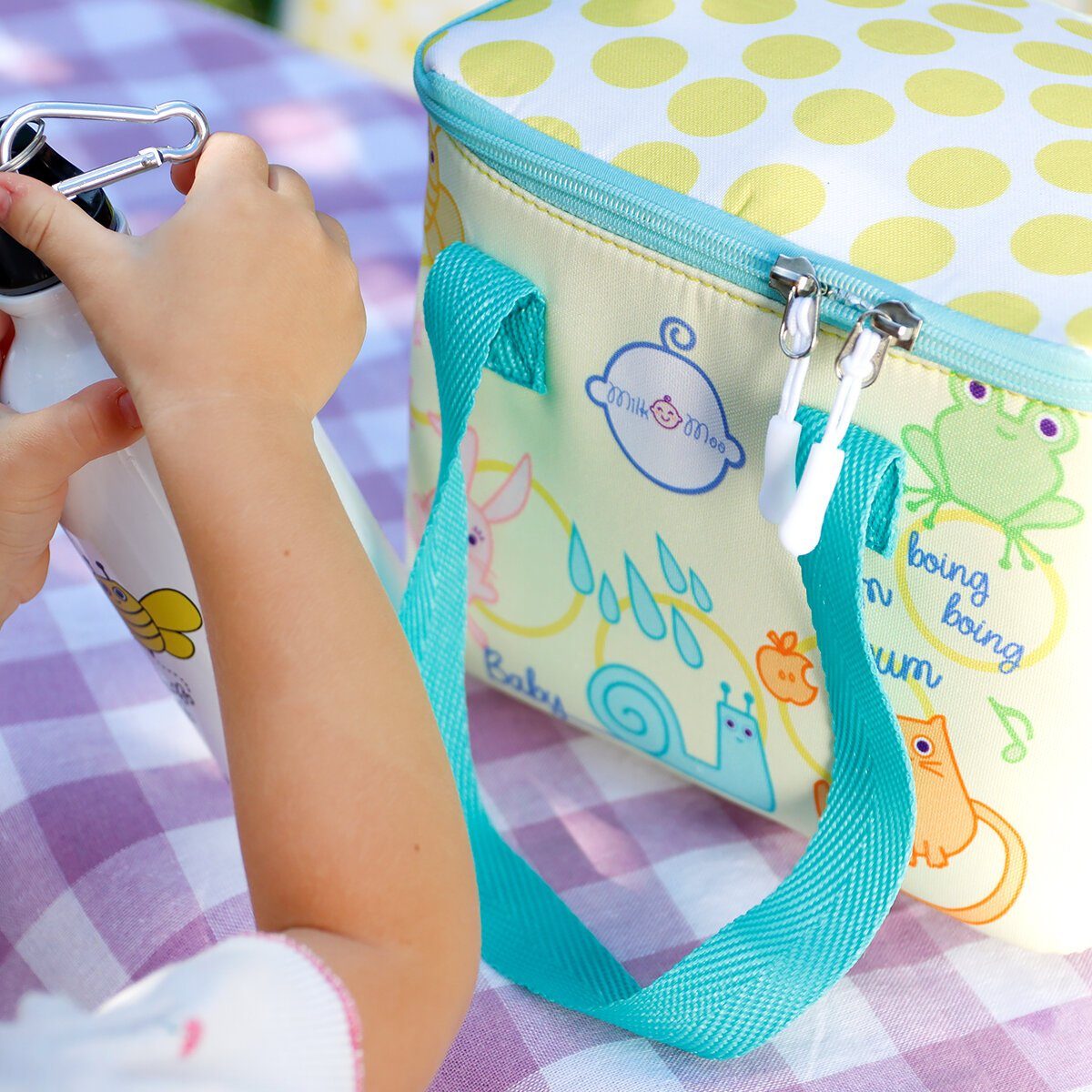 MILK&MOO Kühltasche Milk&Moo Lunchbox, Lunchtasche, Brotdose, Kühltasche, Gelb