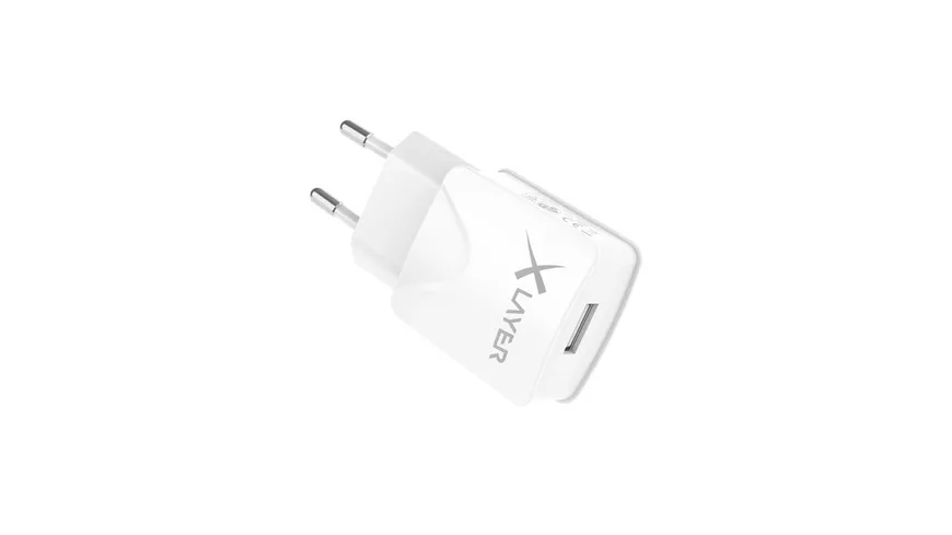 Xlayer Ladegerät Colour Line USB Netzteil 2.1A White