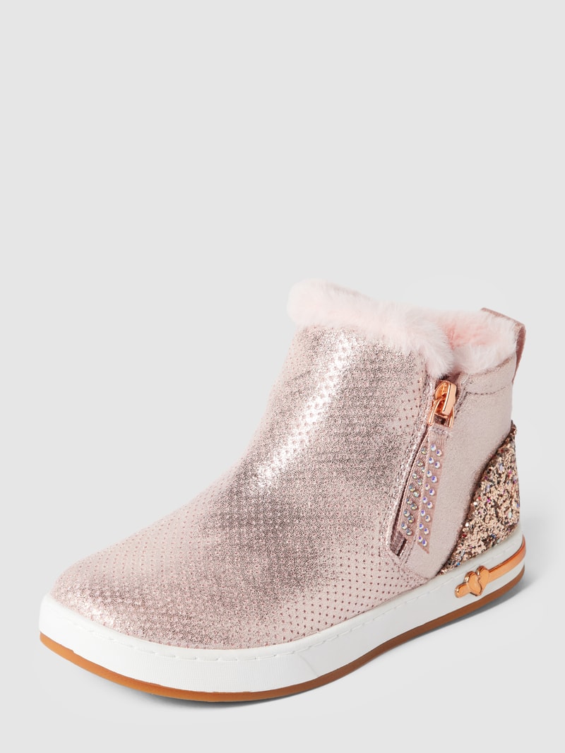 Boots mit Ziersteinen Modell 'SHOUTOUTS' in rose gold