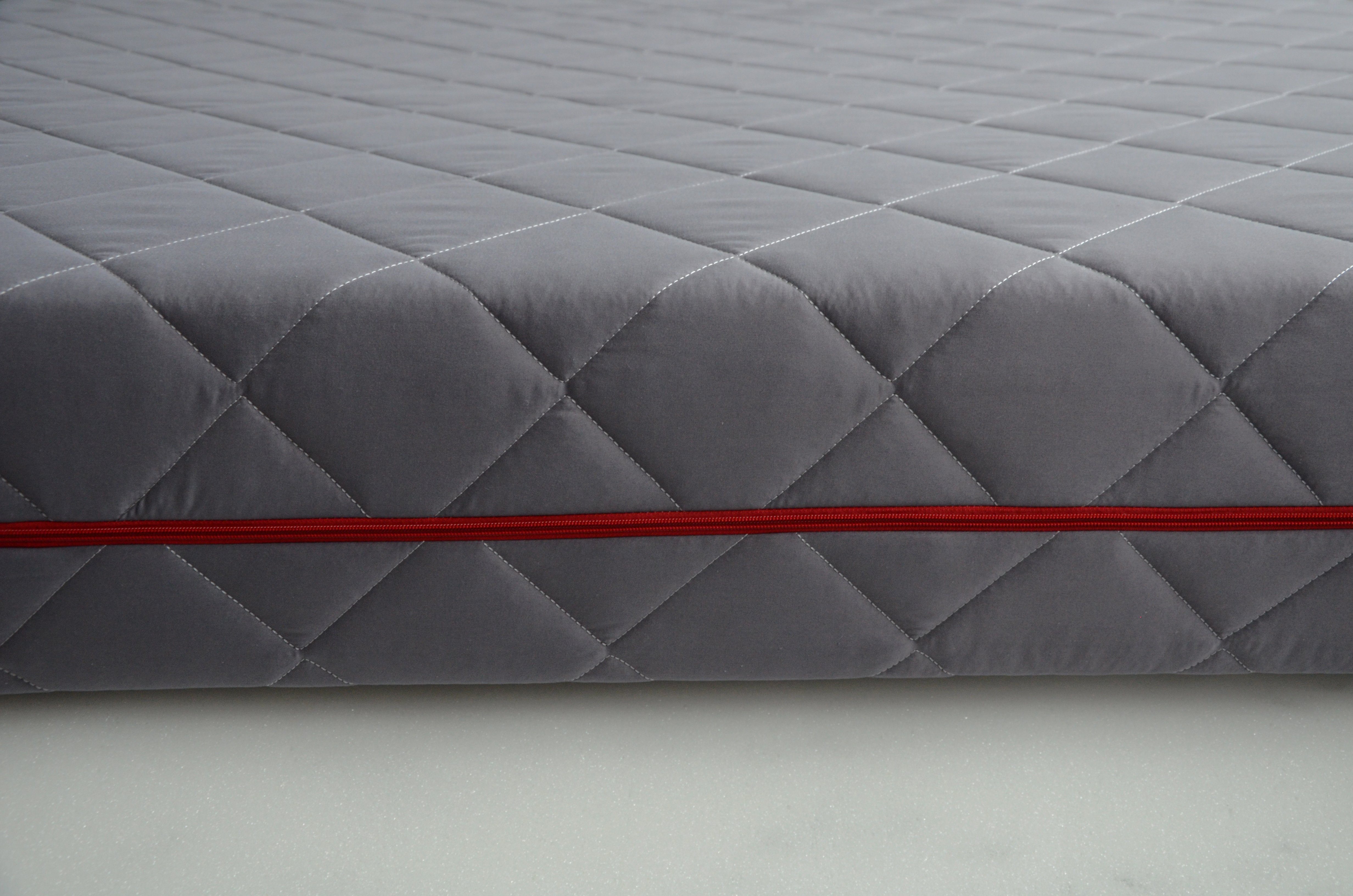 Taschenfederkernmatratze Grey, Tanato, 25 cm hoch, H2 und H3 In Einer Matratze, Grey - waschbär Matratzenbezug, Matratze mit 9 Zonen Massageschaum, Ein natürliche Kokoseinlage, Taschenfederkernmatratze, Wendematratze, mit exzellenter Körperanpassung,