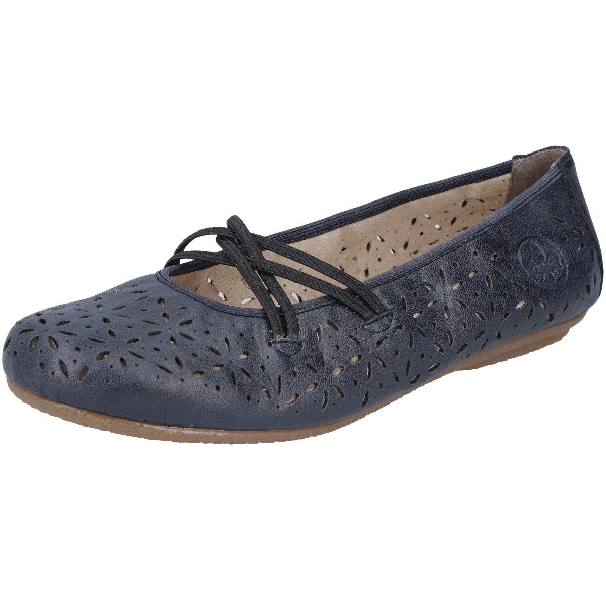 Rieker 41481 Damen Ballerina Cut-Outs