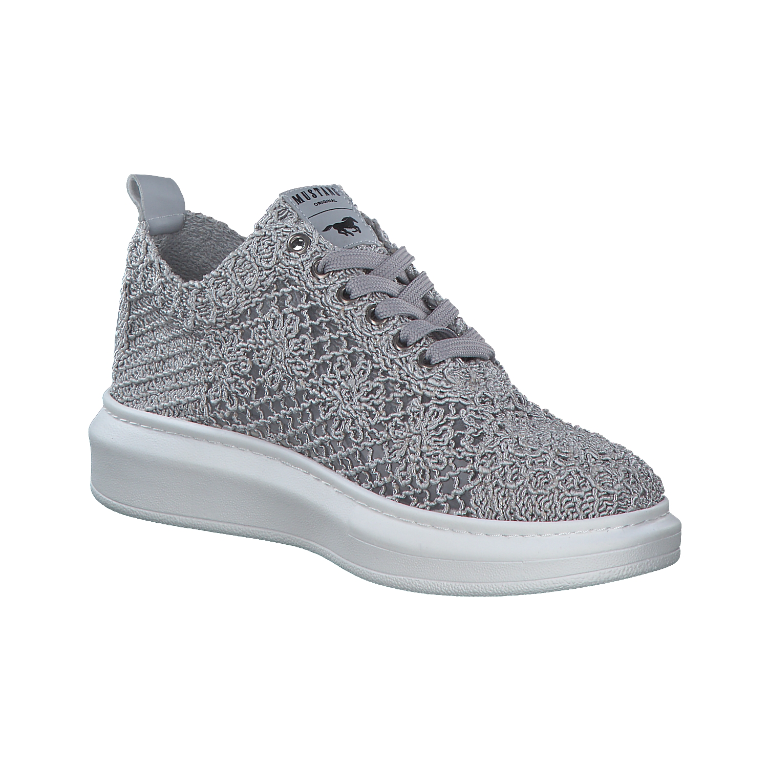 Mustang 1468301, Schnürschuhe, Damen, Grau