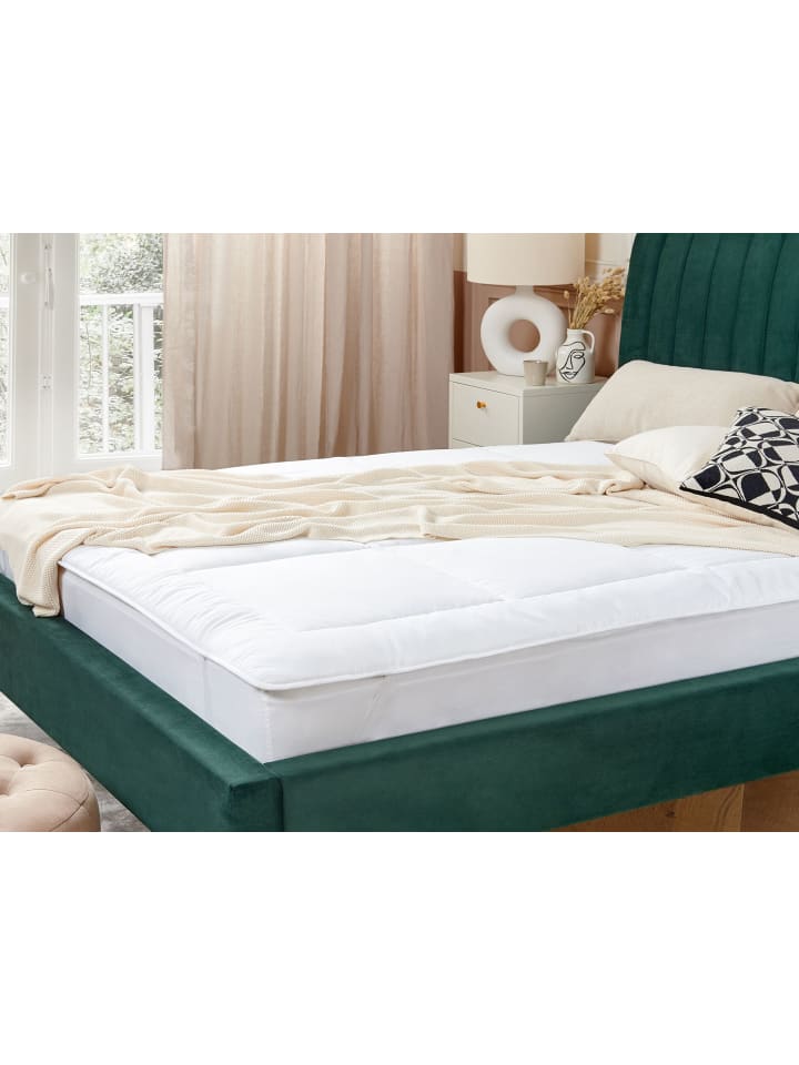 Beliani Topper AIZKORRI in Weiß - (W) 160 x (H) 3 x (L) 200 cm günstig kaufen onesize