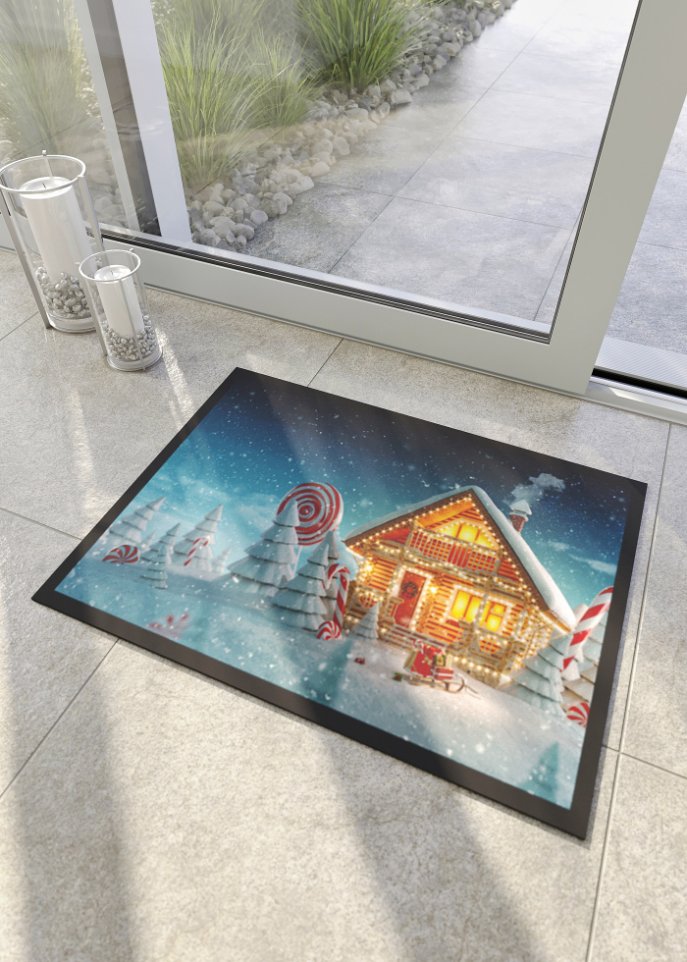 Fußmatte mit weihnachtlichem Motiv