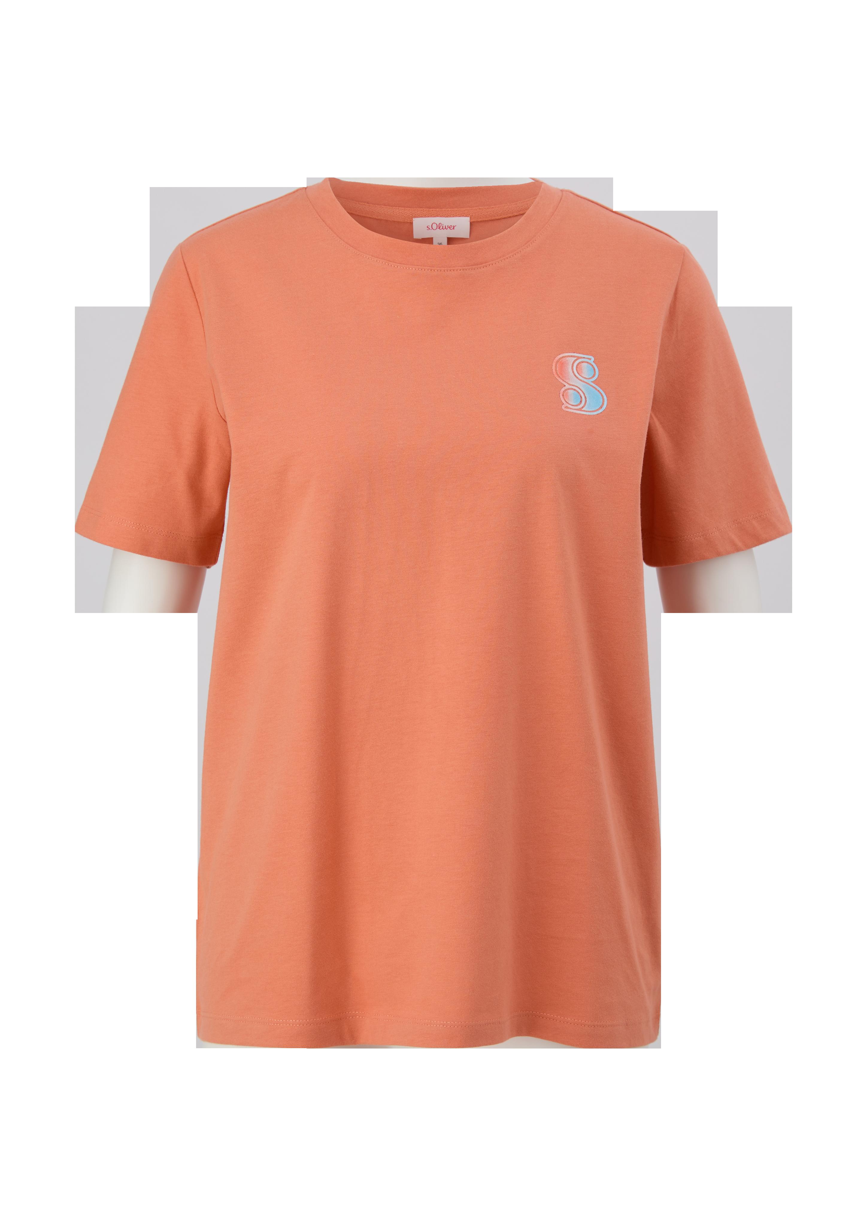 T-Shirt mit gummiertem Print  2130218-2711