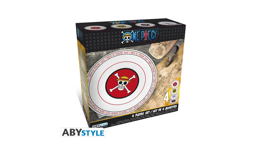 ONE PIECE 4er Teller Set Emblems