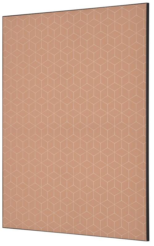 SHOWDOWN Textile Wanddekoration Hexagon Mehrfarbig Aluminium