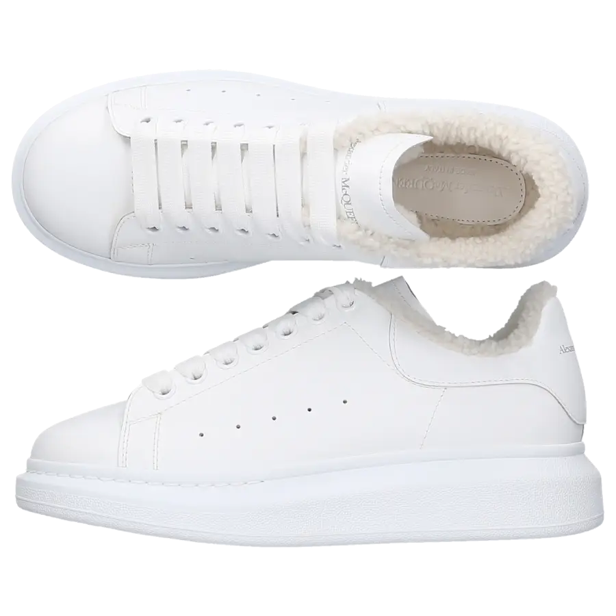 Alexander McQueen - Sneaker low LARRY Kalbsleder - weiß
