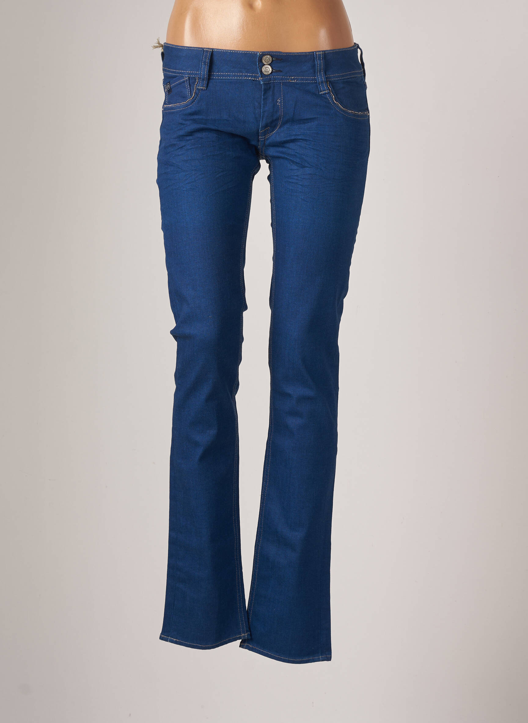 Le Temps Des Cerises Jeans Coupe Droite Femme couleur bleu