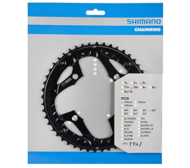 Shimano Kettenblatt für FC-T521 48/36/26 Zähne kaufen | Bike-Discount