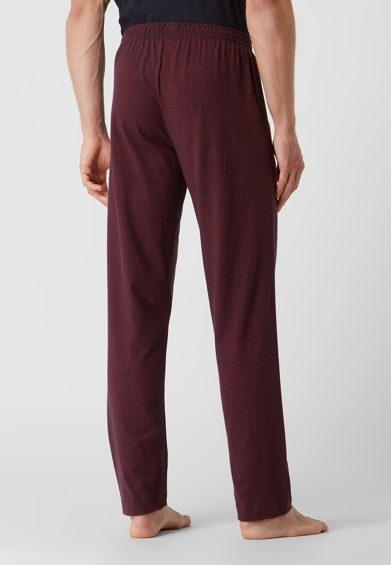 Pyjama-Hose aus Baumwolle in bordeaux rot
