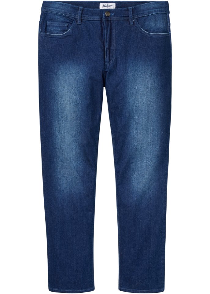 Regular Fit Stretch-Jeans mit Komfortschnitt, Straight